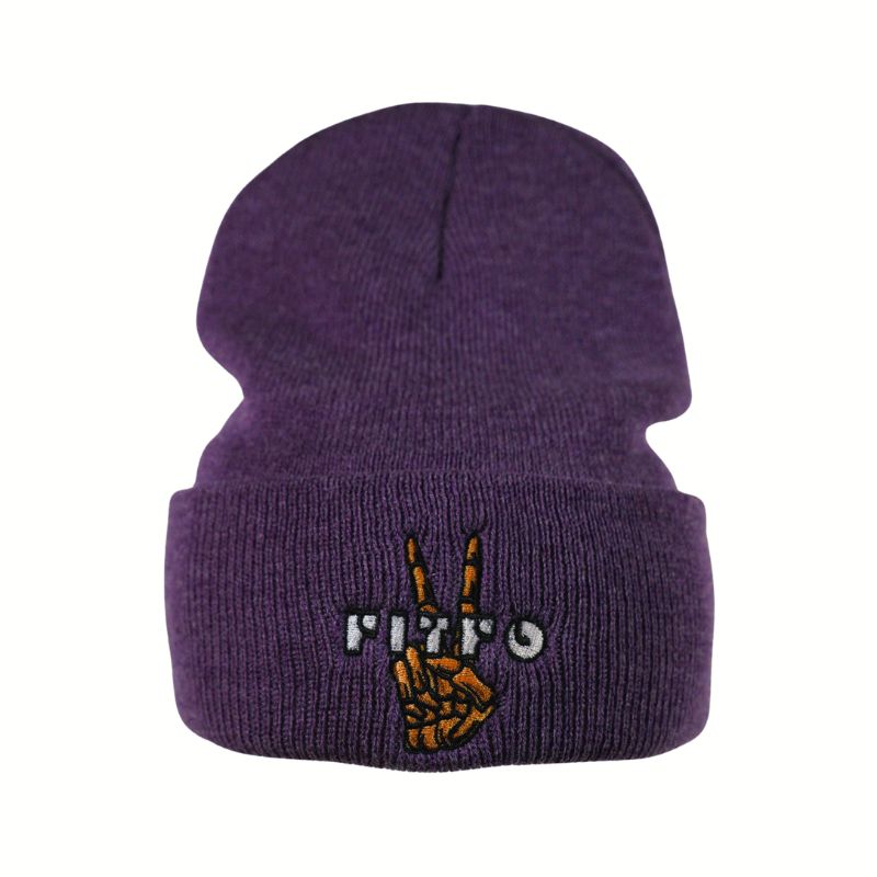 Beanie - Heather Purple